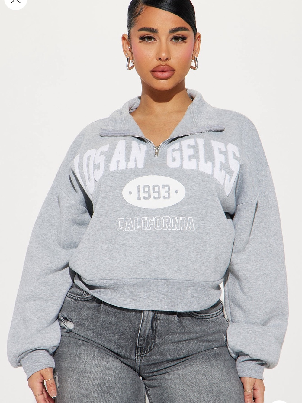 Los Angeles Half Zip Sweatshirt